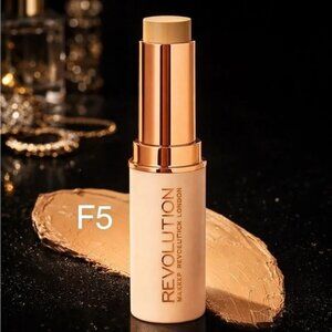 Makeup Revolution Beauty Fast Base Stick Foundation F5 New Sealed